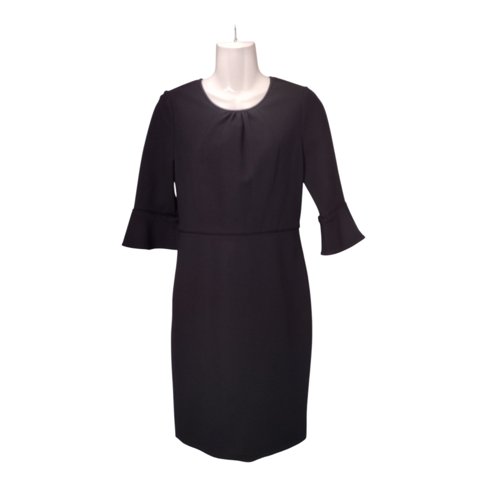 J.Crew Dress Black Ponte Knit Size 2